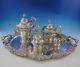 French Renaissance By Reed And Barton Silverplate Tea Set 5pc #6000 (#3131)