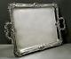 French Silver Tea Set Tray C1890 Signed 84 Ounces