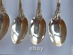 GORHAM CHANTILLY STERLING SILVER ICED TEA SPOON SET OF 6 Use or Scrap 191 Grams