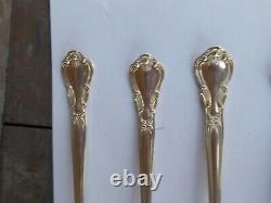 GORHAM CHANTILLY STERLING SILVER ICED TEA SPOON SET OF 6 Use or Scrap 191 Grams