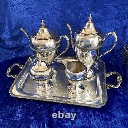 GORHAM Tea Coffee Set Silver Plate Set 6 piece Antique Vintage