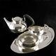 Georg Jensen Silver Tea Set With Tray #1051 And #1017 Vintage