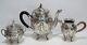 Georg Roth & Co. German 800 Silver Three Piece Tea Set Circa 1900