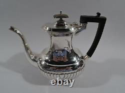 George V Coffee & Tea Set Antique Georgian English Sterling Silver 1918/9