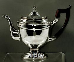 George W Riggs Silver Tea Set c1810 Federal Style