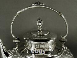German Silver Tea Set c1885 C. BECKER CLASSICAL