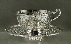 German Silver Tea Set c1895 GEORG ROTH