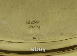 German Sterling Tea Set Tray c1890 BRUCKMANN