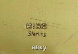 German Sterling Tea Set Tray c1890 BRUCKMANN & SON