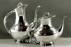 German Sterling Tea Set c1930 OTTO WOLTER