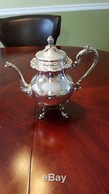 Gorgeous Sheridan 7 Pce Silver On Copper Tea Coffee Set- Stunning