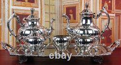 Gorgeous Silverplate Melon Middletown Plate Co. Tea Set EXPERTLY POLISHED