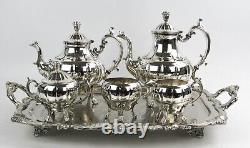 Gorgeous Silverplate Melon Middletown Plate Co. Tea Set EXPERTLY POLISHED