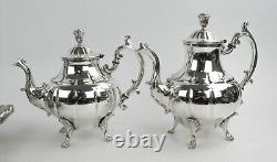 Gorgeous Silverplate Melon Middletown Plate Co. Tea Set EXPERTLY POLISHED