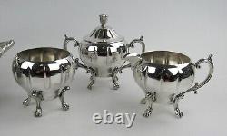 Gorgeous Silverplate Melon Middletown Plate Co. Tea Set EXPERTLY POLISHED