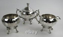 Gorgeous Silverplate Melon Middletown Plate Co. Tea Set EXPERTLY POLISHED