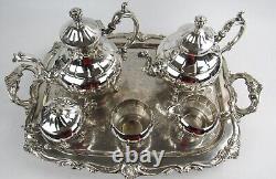 Gorgeous Silverplate Melon Middletown Plate Co. Tea Set EXPERTLY POLISHED