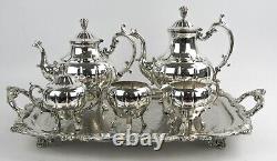 Gorgeous Silverplate Melon Middletown Plate Co. Tea Set EXPERTLY POLISHED