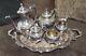 Gorgeous Vtg Silver Plated Rogers Heritage 5 Piece Tea / Coffee Set Xlnt Cond
