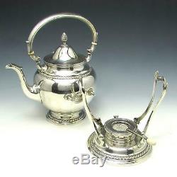 Gorham 7 Pc Sterling Silver Tea Set with Water Kettle & Solid 22 1/4 Tray 165 Ozt