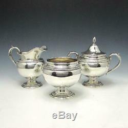 Gorham 7 Pc Sterling Silver Tea Set with Water Kettle & Solid 22 1/4 Tray 165 Ozt