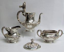 Gorham Buttercup Sterling Silver 3 Piece Tea Set #a2344