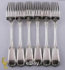 Gorham Chesterfiled Sterling Silver 925 Dinner Forks & Tea Spoons 12 piece Set
