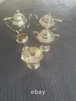 Gorham Octagon C1915 Sterling 5 Pcs Tea Set 3070