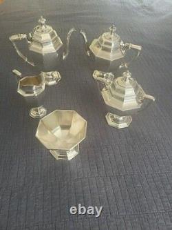 Gorham Octagon C1915 Sterling 5 Pcs Tea Set 3070