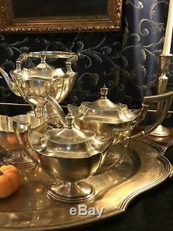 Gorham Plymouth Sterling Silver Tea Set with Kettle