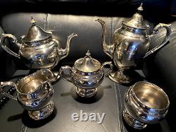 Gorham Puritan 5 Piece Tea Set Sterling Silver Set Great Shape Series #450