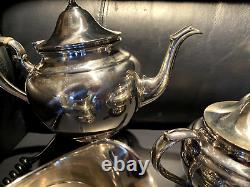 Gorham Puritan 5 Piece Tea Set Sterling Silver Set Great Shape Series #450