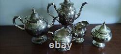 Gorham Puritan Sterling Silver 5-piece Tea Coffee Set Teaset asking scrap price