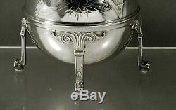 Gorham Silver Tea Set (2) c1865 Egyptian Revival