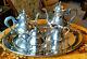 Gorham Silverplated Coffee And Tea Service 5 Pc Set With Tray