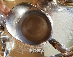 Gorham Silverplated Coffee and Tea Service 5 PC Set with Tray