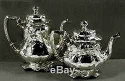 Gorham Sterling Silver Tea Set 1908 MARTELE