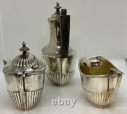 Gorham Sterling Silver Tea Set 3180 Queen Anne Monogram L