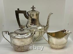 Gorham Sterling Silver Tea Set 3180 Queen Anne Monogram L