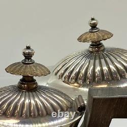 Gorham Sterling Silver Tea Set 3180 Queen Anne Monogram L