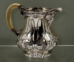 Gorham Sterling Silver Tea Set c1905 ATHENIC ART NOUVEAU