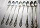 Gorham Sterling Silver Set 8 King Edward, Iced Tea Spoon, 7 1/2 Inches Free Ship