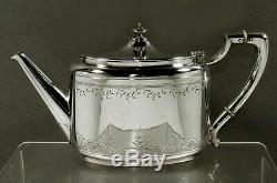 Gorham Sterling Tea Set 1868 HAND ENGRAVED