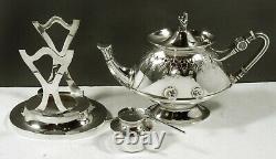 Gorham Sterling Tea Set 1869 EGYPTIAN