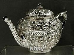 Gorham Sterling Tea Set 1879 PERSIAN PATTERN