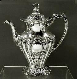 Gorham Sterling Tea Set 1902 CHANTILLY GRANDE