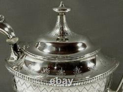 Gorham Sterling Tea Set 1908 HAND DECORATED