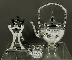 Gorham Sterling Tea Set 1918 ETRUSCAN