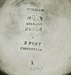 Gorham Sterling Tea Set 1933 CINDERELLA