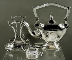 Gorham Sterling Teaq Set Tea Kettle & Stand 1920 Plymouth
